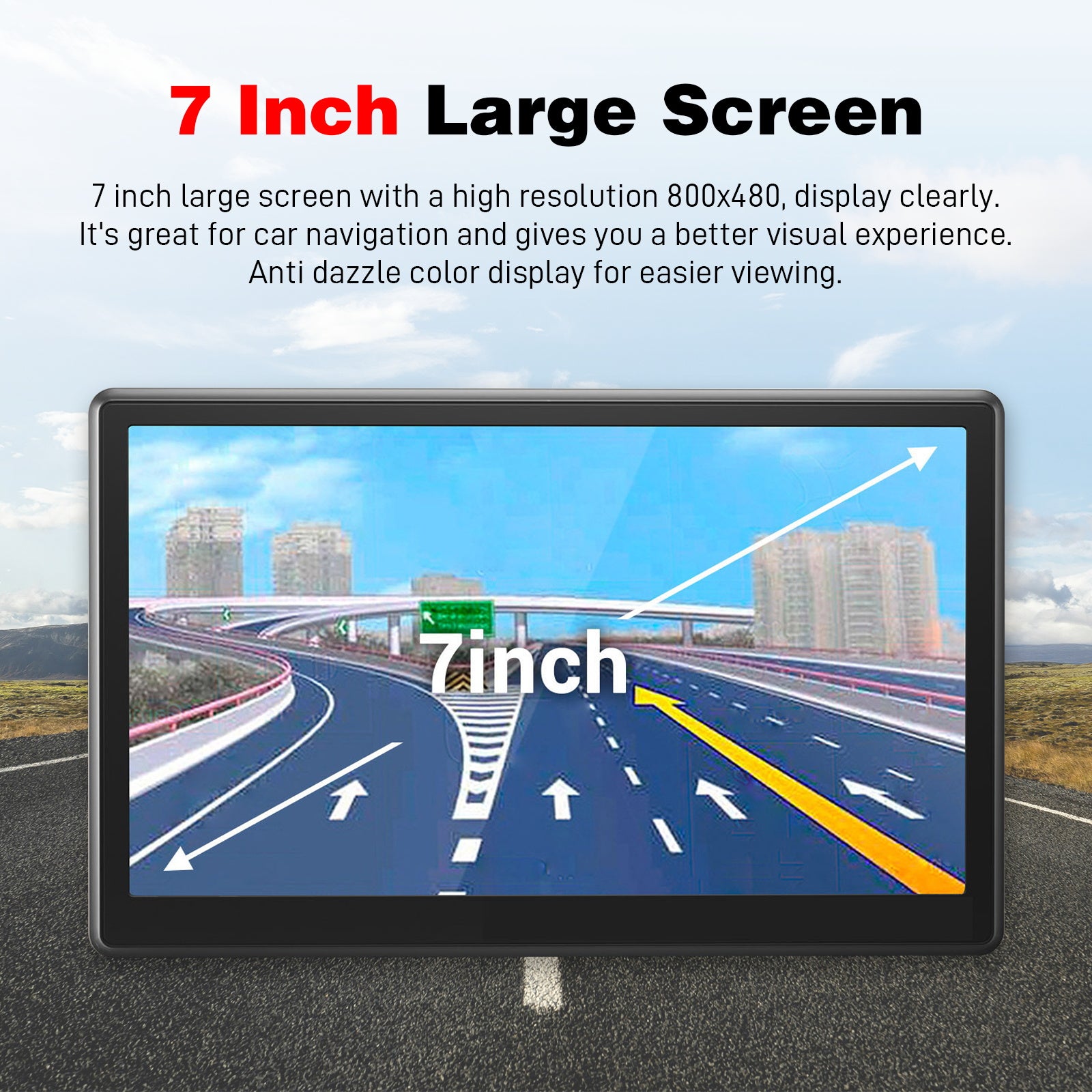 Innocruise X20 7-Zoll-GPS-Navigation mit FM-Transmitter, optionale globale Kartennavigation, mehrsprachige Einstellungen, MP3-Wiedergabe, Online-Kartenaktualisierungen, für Pkw/Transporter/Lkw
