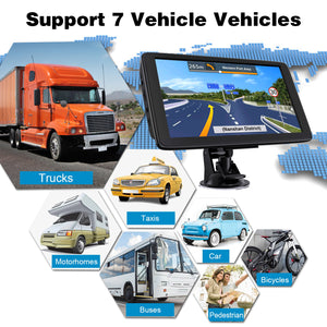Innocruise X20 7-Zoll-GPS-Navigation mit FM-Transmitter, optionale globale Kartennavigation, mehrsprachige Einstellungen, MP3-Wiedergabe, Online-Kartenaktualisierungen, für Pkw/Transporter/Lkw