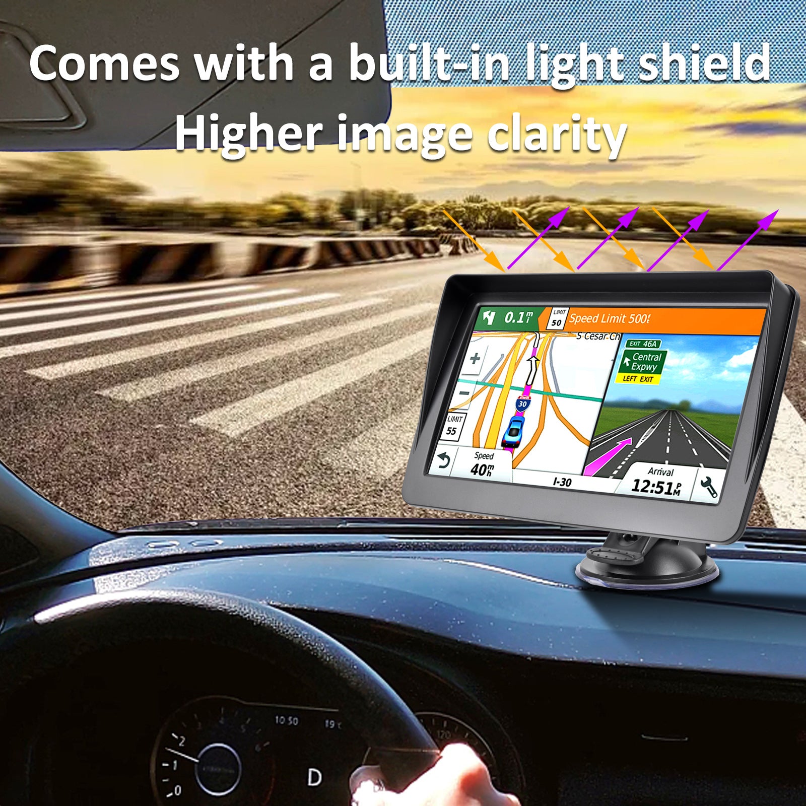 Innocruise X20H 7 Zoll GPS-Navigationsgeräte für Auto/LKW/Wohnmobil 2025 mit Europakarte – Sprachführung, POI- & Geschwindigkeitswarnung, lebenslange kostenlose Kartenupdates