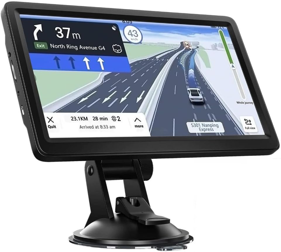 Innocruise X90 GPS-Navigation für Autos, LKWs und Motorräder, mit 2025 Europakarten, einem 9-Zoll-Autonavigationssystem mit kostenlosen Kartenaktualisierungen, POI-Geschwindigkeitswarnungen und Sprachführung.