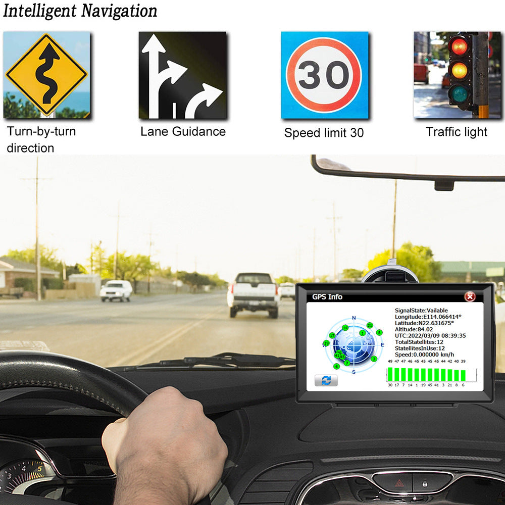 Innocruise X90 GPS-Navigation für Autos, LKWs und Motorräder, mit 2025 Europakarten, einem 9-Zoll-Autonavigationssystem mit kostenlosen Kartenaktualisierungen, POI-Geschwindigkeitswarnungen und Sprachführung.