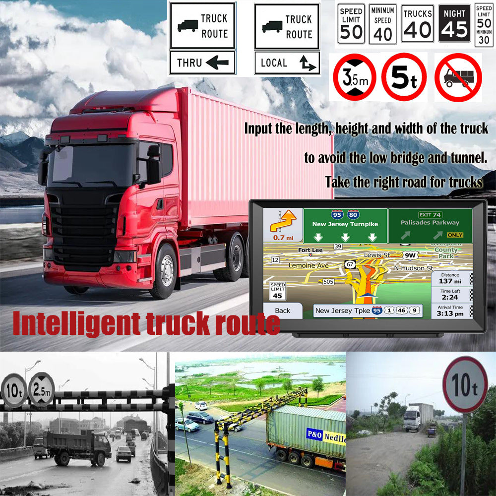 Innocruise X90 GPS-Navigation für Autos, LKWs und Motorräder, mit 2025 Europakarten, einem 9-Zoll-Autonavigationssystem mit kostenlosen Kartenaktualisierungen, POI-Geschwindigkeitswarnungen und Sprachführung.